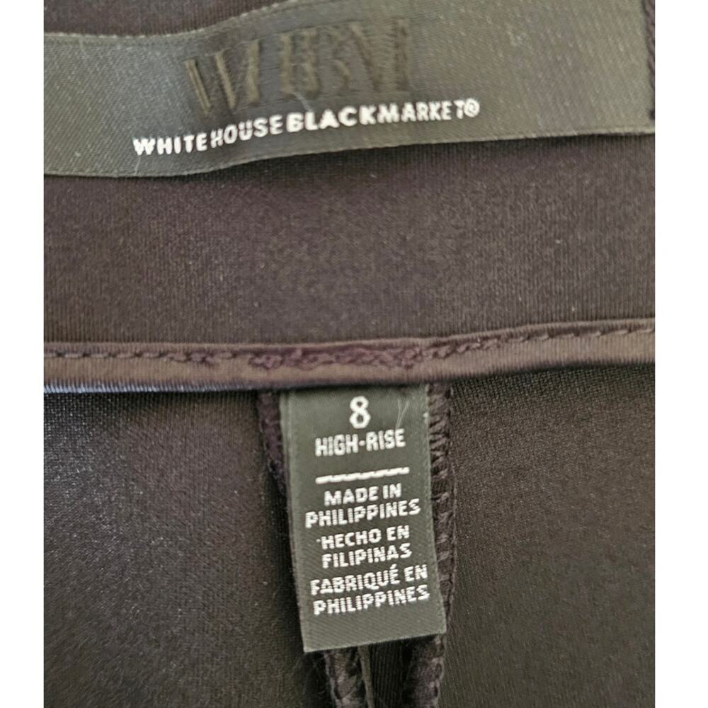 White House Black Market High-Rise Womens Flared Dress Pants Sz 8 - Picture 4 of 12
